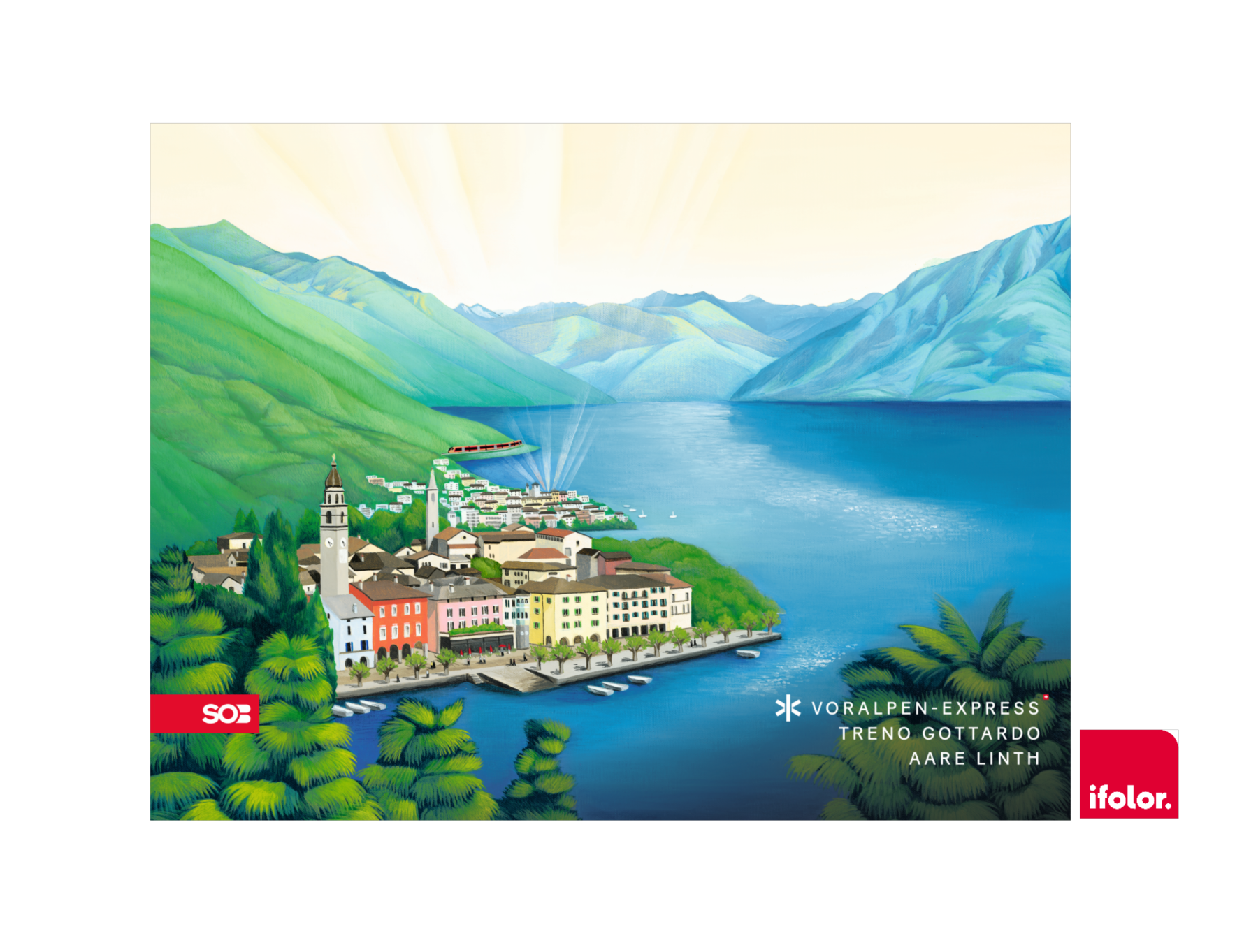 Fotoleinwand "Ascona" mit SOB-Logo 100 x 75 cm