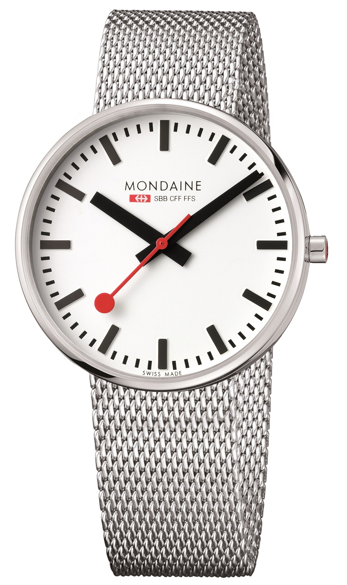 Armbanduhr Mondaine, Edelstahl