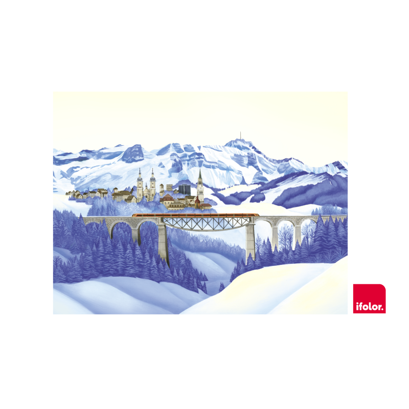 Fotoleinwand "St.Gallen" ohne SOB-Logo 80 x 60 cm