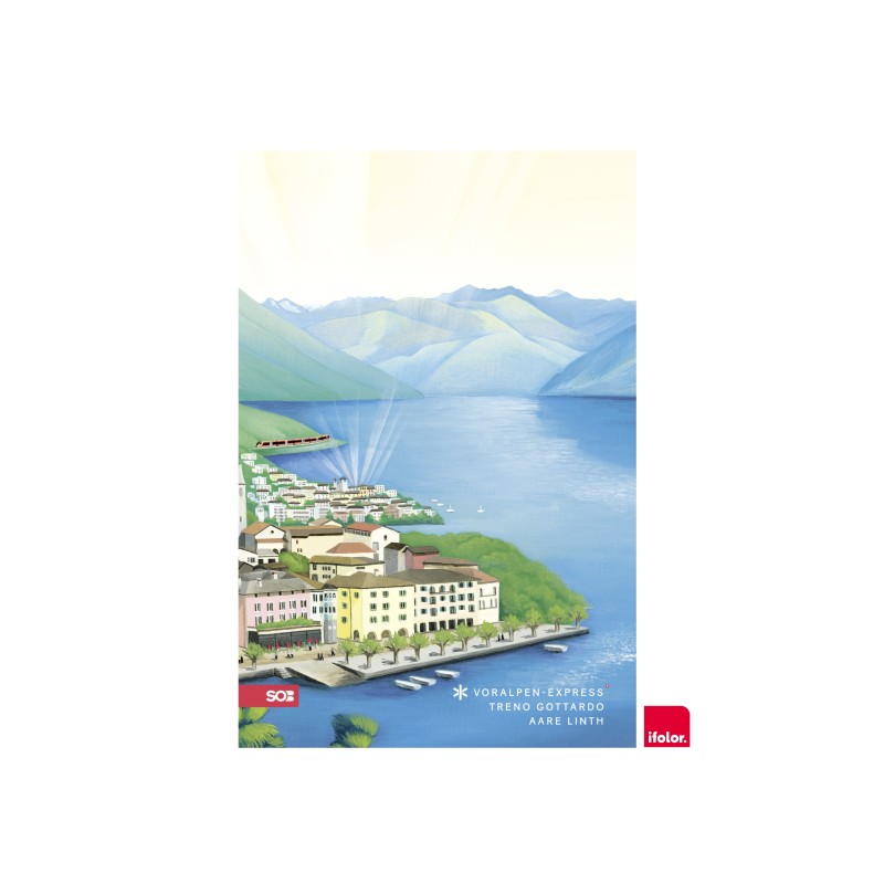 Selbstklebendes Fotoposter "Ascona", matt, 40 x 60 cm