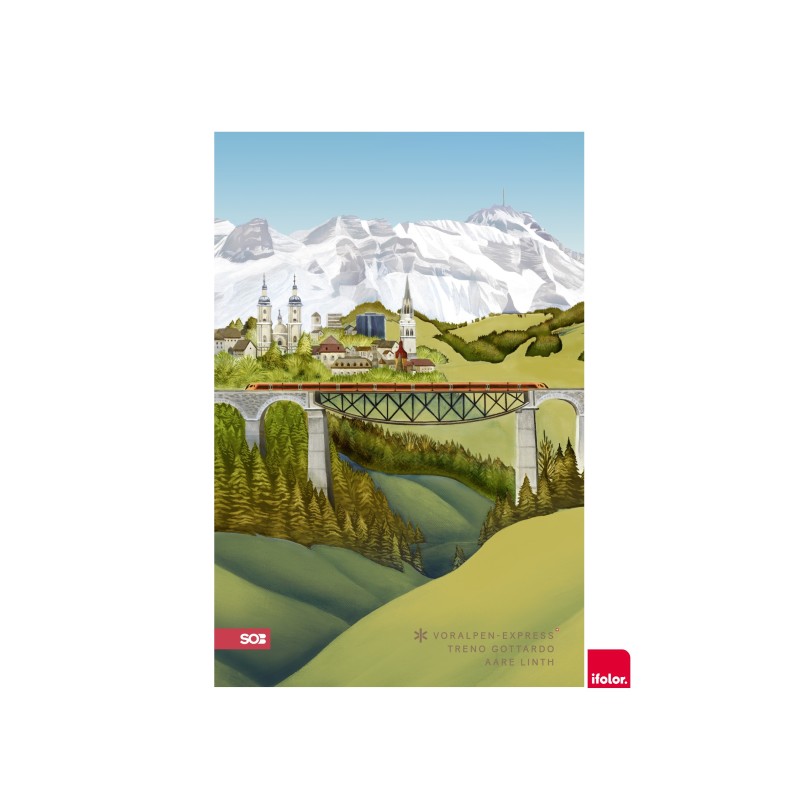 Fotoposter "St.Gallen Herbst", glanz, 40 x 60 cm