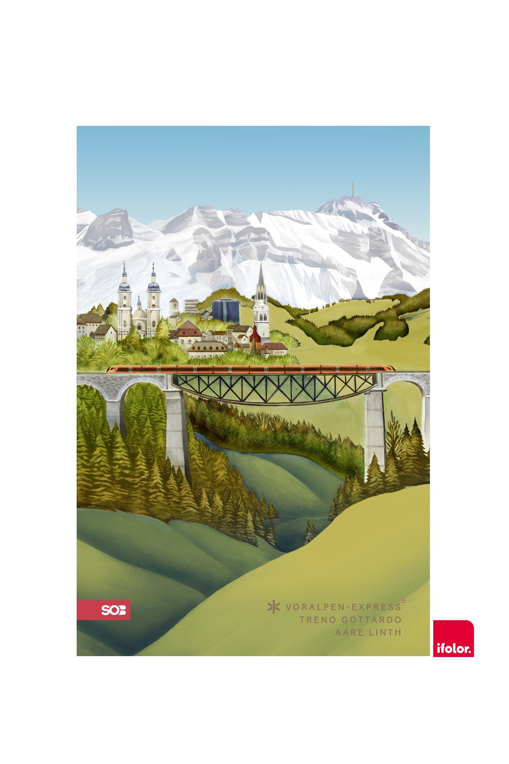 Poster fotografico "St.Gallen Autumn", lucido, 40 x 60 cm