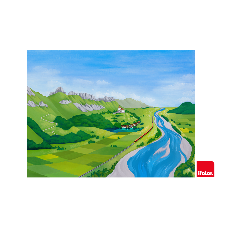 Foto su tela "Autunno sangallese" senza logo SOB 80 x 60 cm